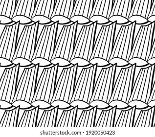 Vector texture background, seamless pattern. Hand drawn, black and white colors.