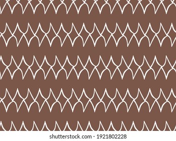 Vector texture background, seamless pattern. Hand drawn, brown and white colors.