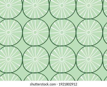 Vector texture background, seamless pattern. Hand drawn, green and white colors.