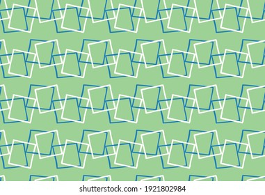 Vector texture background, seamless pattern. Hand drawn, green, blue and white colors.
