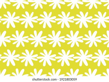 Vector texture background, seamless pattern. Hand drawn, yellow and white colors.