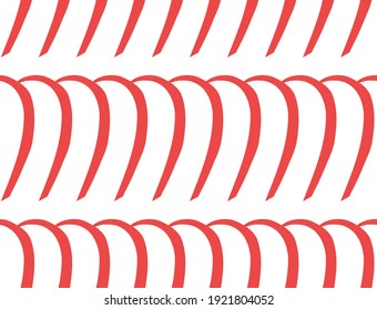 Vector texture background, seamless pattern. Hand drawn, red and white colors.
