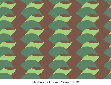 Vector texture background, seamless pattern. Hand drawn, brown and green colors.