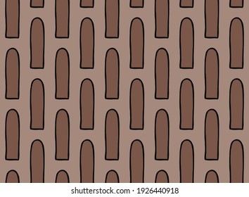 Vector texture background, seamless pattern. Hand drawn, brown and black colors.