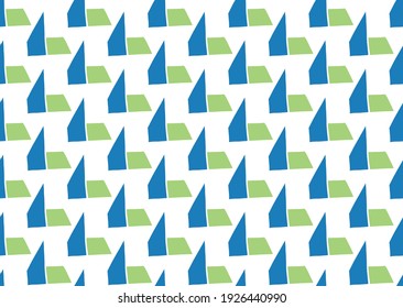Vector texture background, seamless pattern. Hand drawn, blue, green and white colors.
