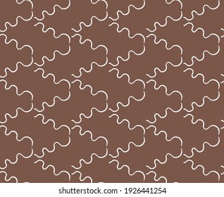 Vector texture background, seamless pattern. Hand drawn, brown and white colors.