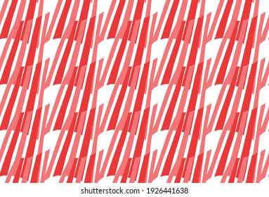 Vector texture background, seamless pattern. Hand drawn, red and white colors.