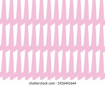 Vector texture background, seamless pattern. Hand drawn, pink and white colors.