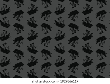 Vector texture background, seamless pattern. Hand drawn, dark grey and black colors.