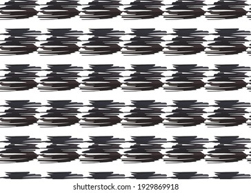 Vector texture background, seamless pattern. Hand drawn, black and white colors.
