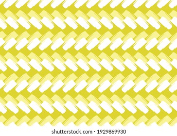 Vector texture background, seamless pattern. Hand drawn, yellow and white colors.
