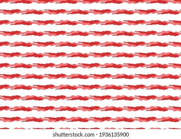 Vector texture background, seamless pattern. Hand drawn, red and white colors.