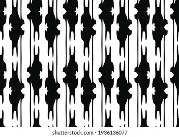 Vector texture background, seamless pattern. Hand drawn, black and white colors.