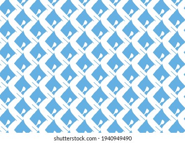 Vector texture background, seamless pattern. Hand drawn, blue and white colors.