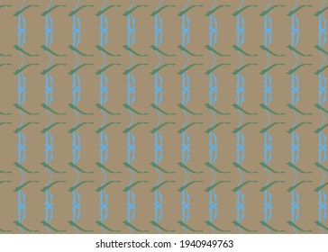 Vector texture background, seamless pattern. Hand drawn, brown, blue and green colors.