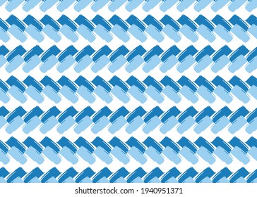 Vector texture background, seamless pattern. Hand drawn, blue and white colors.