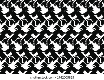 Vector texture background, seamless pattern. Hand drawn, black and white colors.