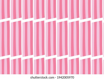 Vector texture background, seamless pattern. Hand drawn, pink and white colors.