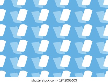 Vector texture background, seamless pattern. Hand drawn, blue and white colors.
