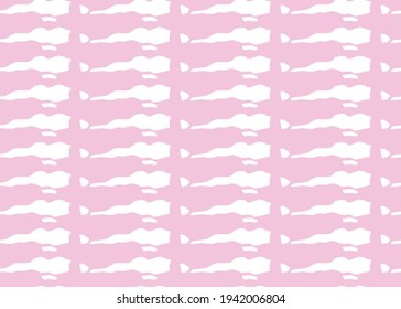 Vector texture background, seamless pattern. Hand drawn, pink and white colors.