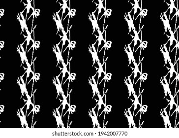 Vector texture background, seamless pattern. Hand drawn, black and white colors.