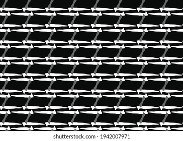 Vector texture background, seamless pattern. Hand drawn, black, grey and white colors.