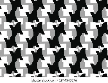 Vector texture background, seamless pattern. Hand drawn, black, grey and white colors.