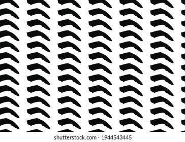 Vector texture background, seamless pattern. Hand drawn, white and black colors.