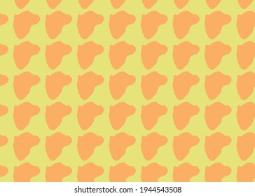 Vector texture background, seamless pattern. Hand drawn, yellow and orange colors.