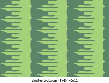 Vector texture background, seamless pattern. Hand drawn and green colors.