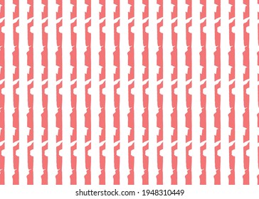 Vector texture background, seamless pattern. Hand drawn, red and white colors.