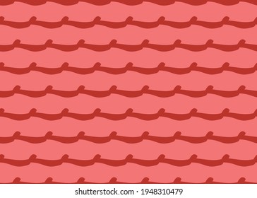 Vector texture background, seamless pattern. Hand drawn and red colors.
