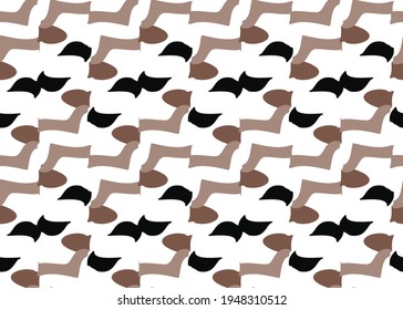 Vector texture background, seamless pattern. Hand drawn, brown, black and white colors.
