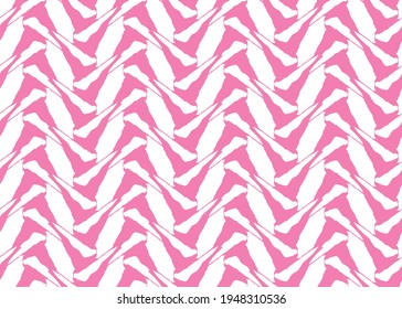 Vector texture background, seamless pattern. Hand drawn, pink and white colors.