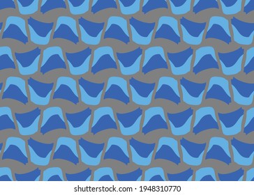 Vector texture background, seamless pattern. Hand drawn, blue and grey colors.