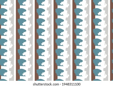 Vector texture background, seamless pattern. Hand drawn, grey, blue, brown and white colors.