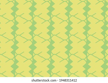 Vector texture background, seamless pattern. Hand drawn, yellow and green colors.