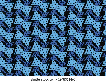Vector texture background, seamless pattern. Hand drawn, blue and black colors.