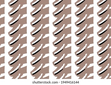 Vector texture background, seamless pattern. Hand drawn, brown, black and white colors.