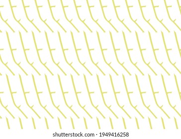 Vector texture background, seamless pattern. Hand drawn, yellow and white colors.