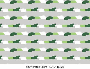 Vector texture background, seamless pattern. Hand drawn, grey, green and white colors.