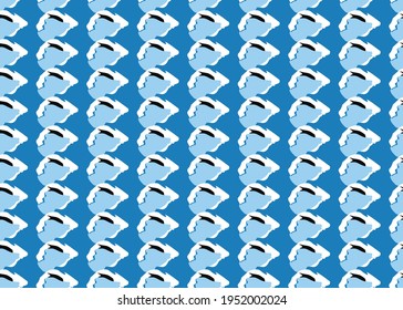 Vector texture background, seamless pattern. Hand drawn, blue, black and white colors.