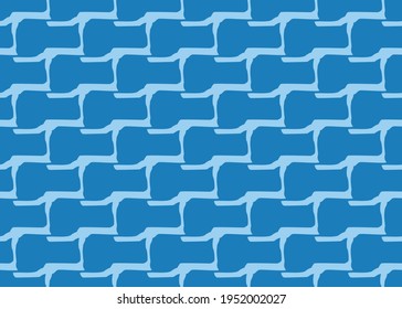 Vector texture background, seamless pattern. Hand drawn and blue colors.