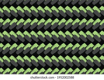 Vector texture background, seamless pattern. Hand drawn, black, grey and green colors.