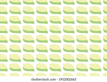Vector texture background, seamless pattern. Hand drawn, green, yellow and white colors.