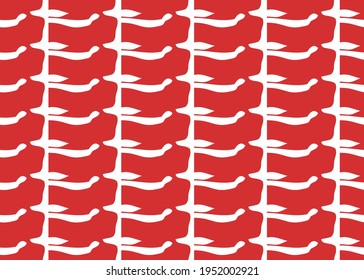 Vector texture background, seamless pattern. Hand drawn, red and white colors.