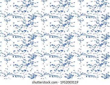 Vector texture background, seamless pattern. Hand drawn, blue and white colors.