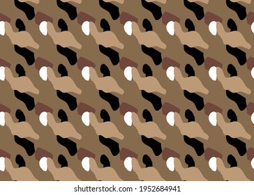 Vector texture background, seamless pattern. Hand drawn, brown, white and black colors.