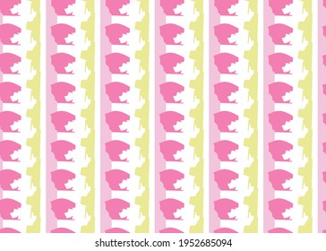 Vector texture background, seamless pattern. Hand drawn, yellow, pink and white colors.