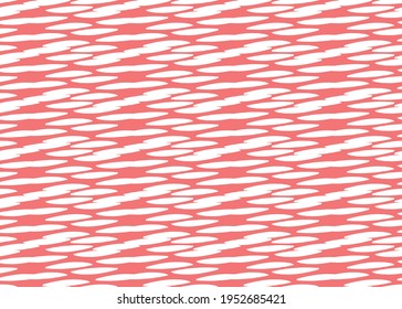 Vector texture background, seamless pattern. Hand drawn, red and white colors.